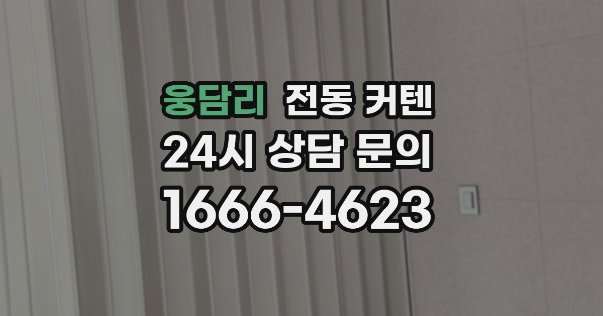 웅담리 전동 커텐