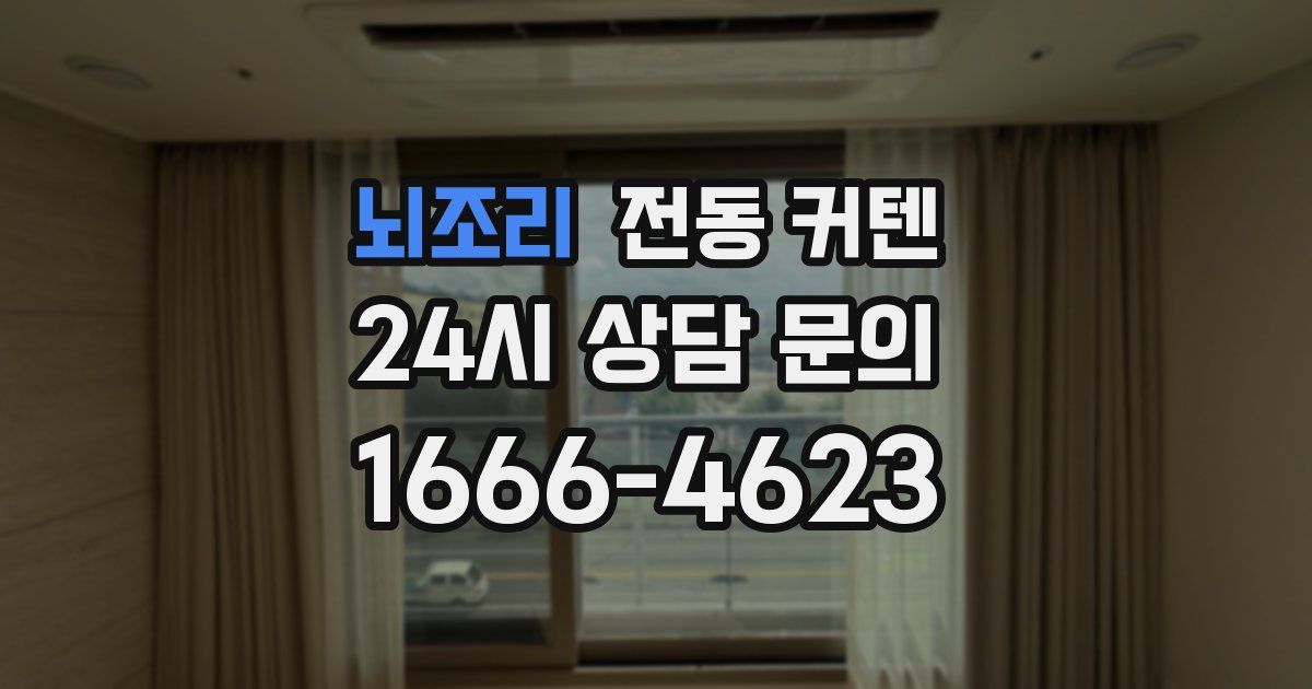 뇌조리 전동 커텐