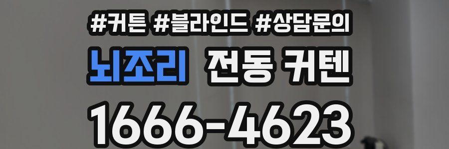 뇌조리 전동 커텐