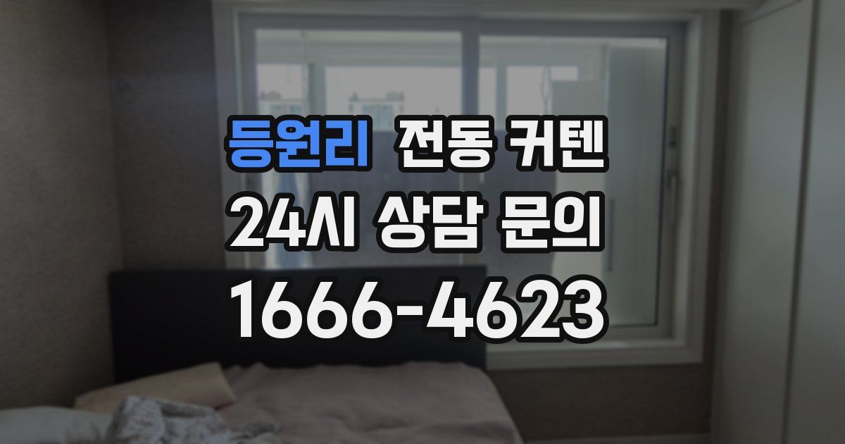 등원리 전동 커텐