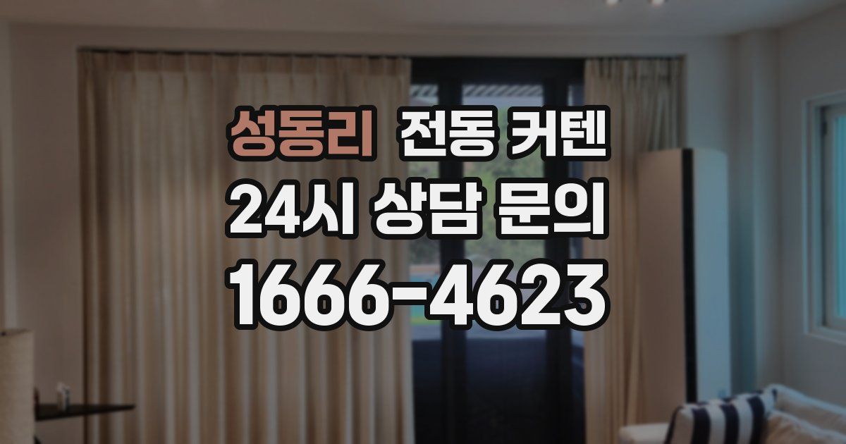 성동리 전동 커텐