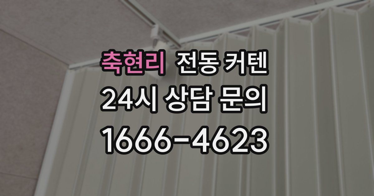축현리 전동 커텐