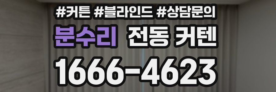 분수리 전동 커텐