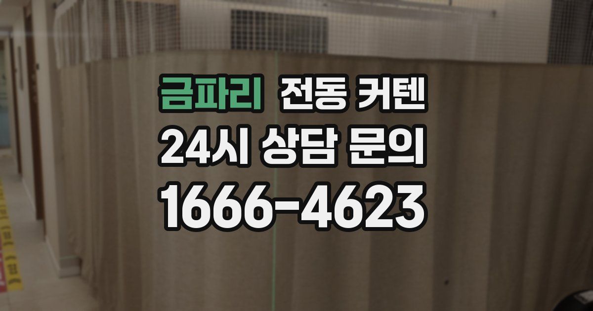금파리 전동 커텐