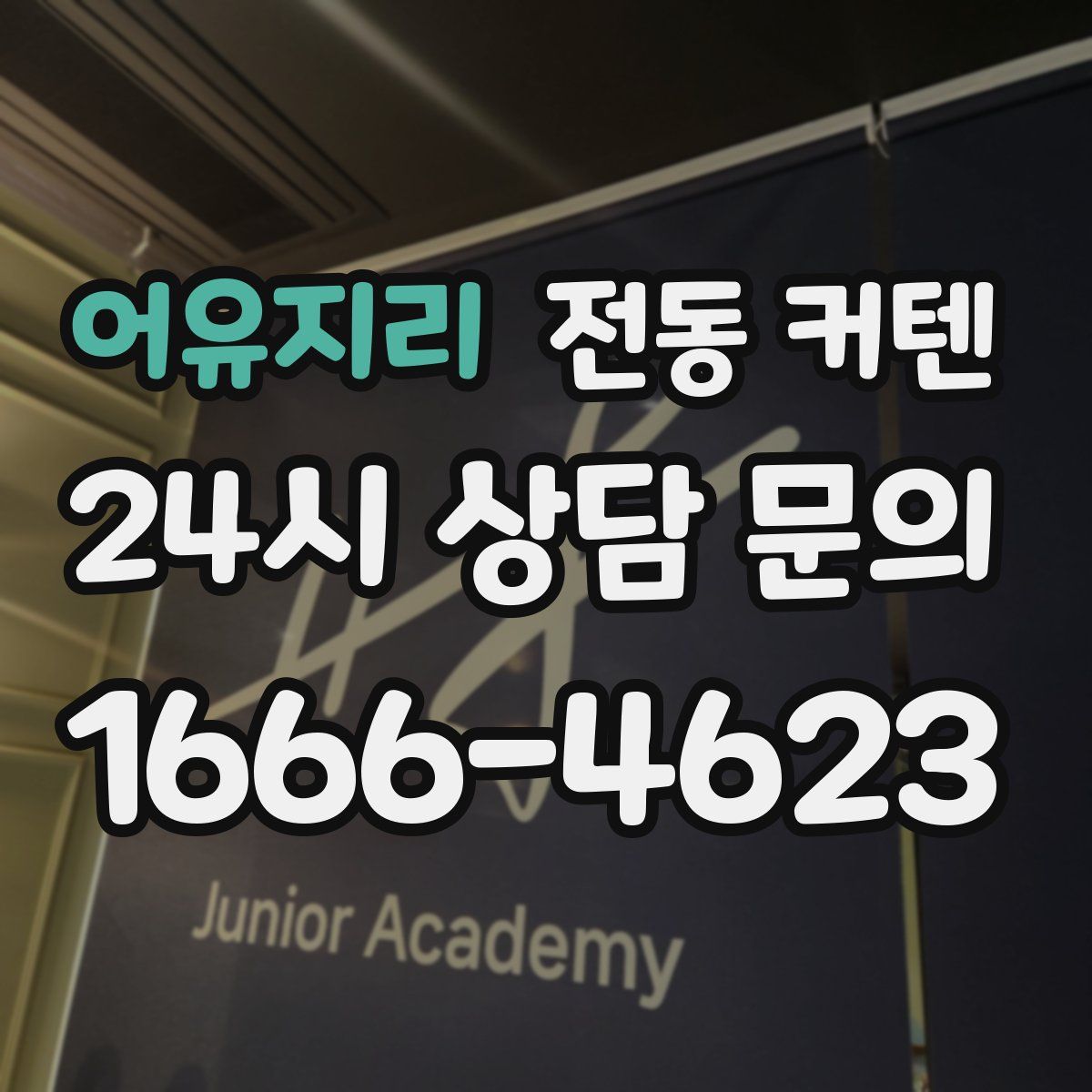 어유지리 전동 커텐