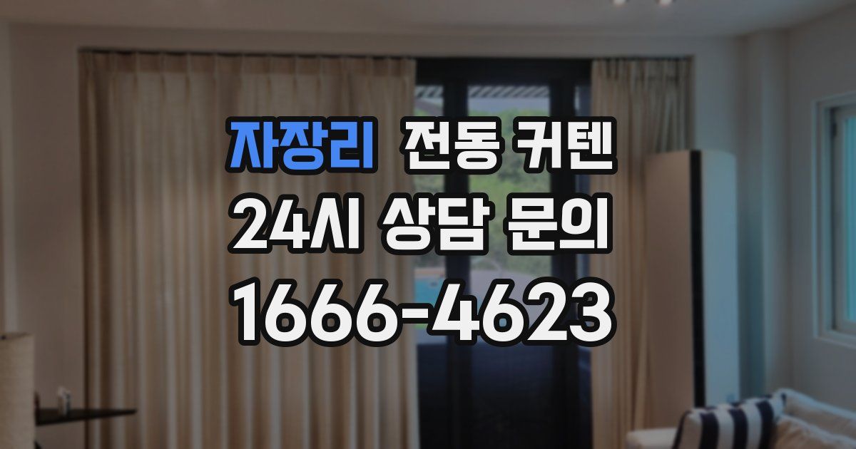 자장리 전동 커텐
