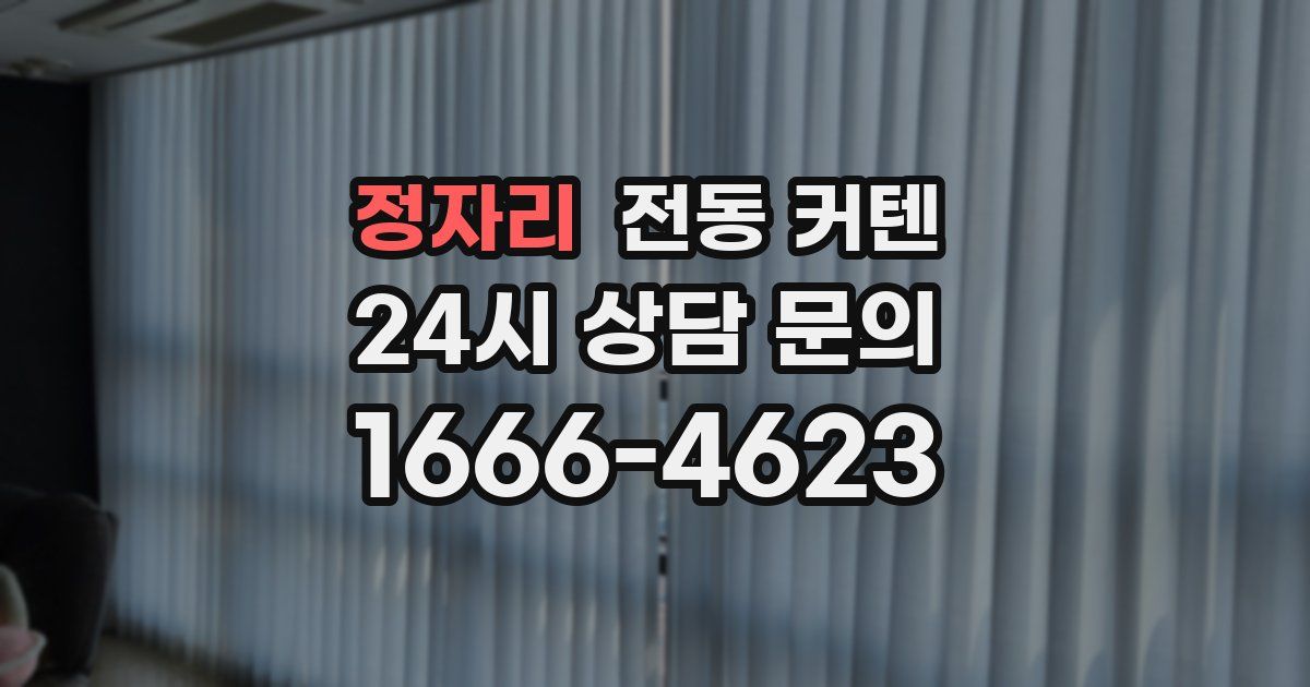 정자리 전동 커텐