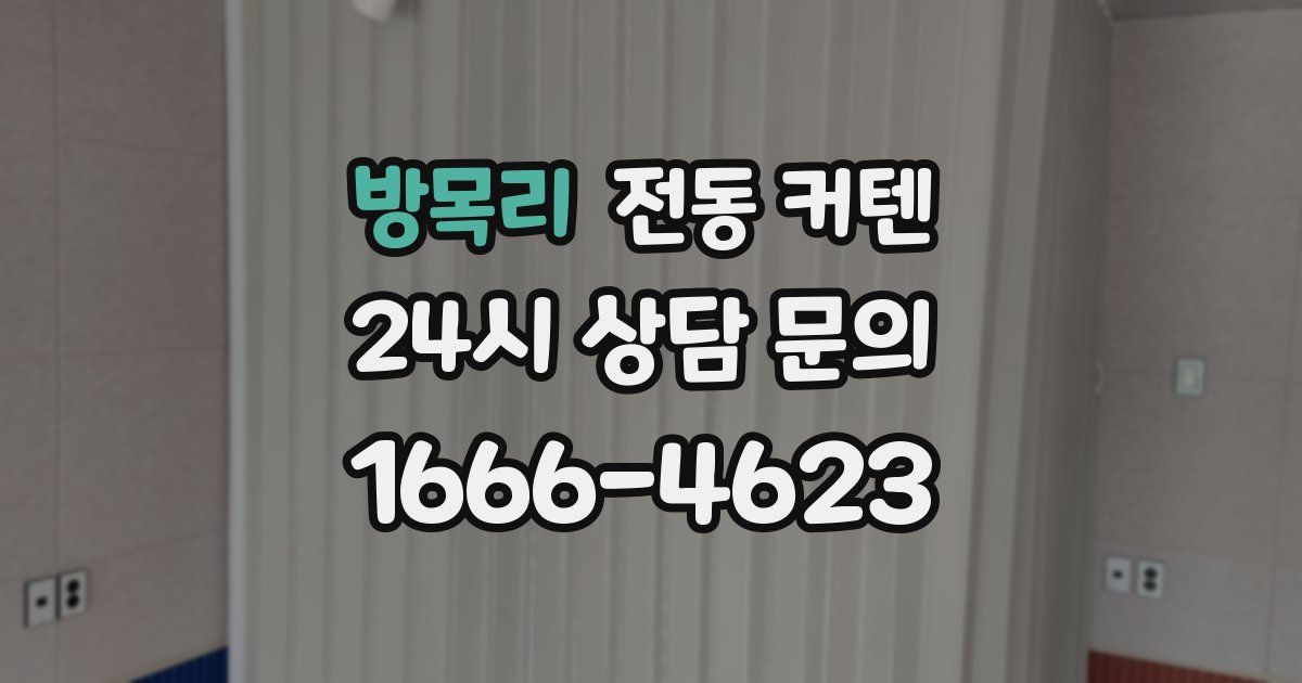 방목리 전동 커텐
