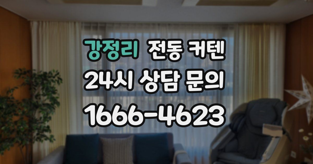 강정리 전동 커텐