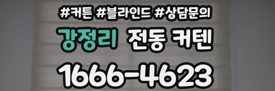 강정리 전동 커텐