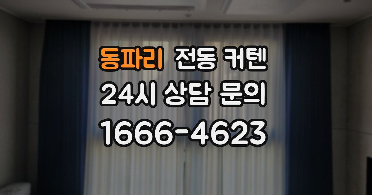 동파리 전동 커텐