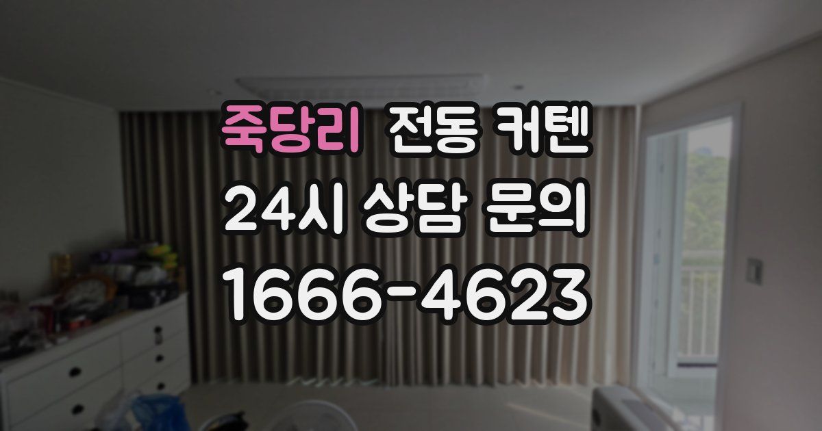죽당리 전동 커텐