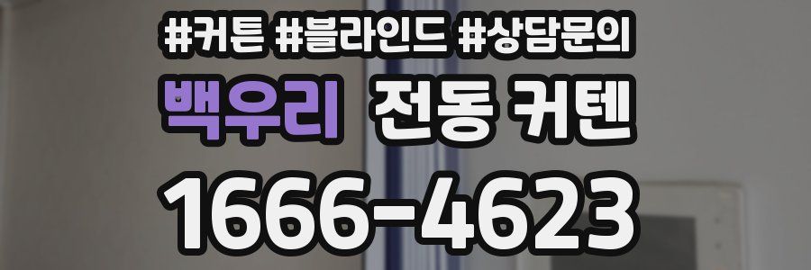 백우리 전동 커텐