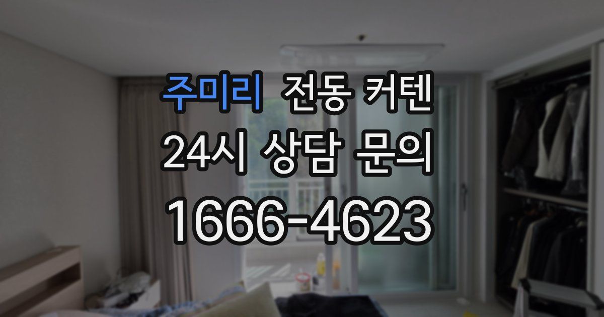 주미리 전동 커텐