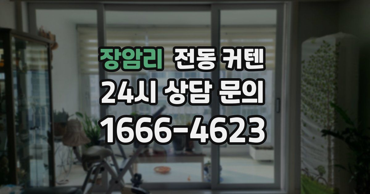 장암리 전동 커텐