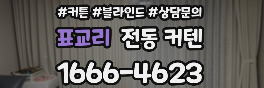 표교리 전동 커텐