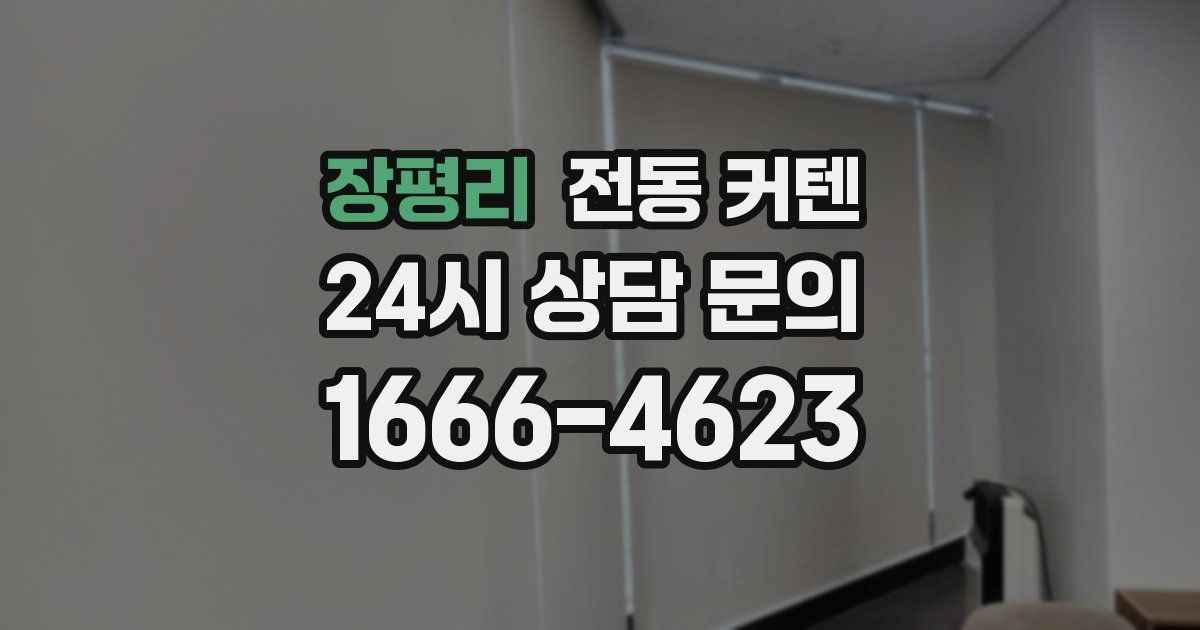 장평리 전동 커텐