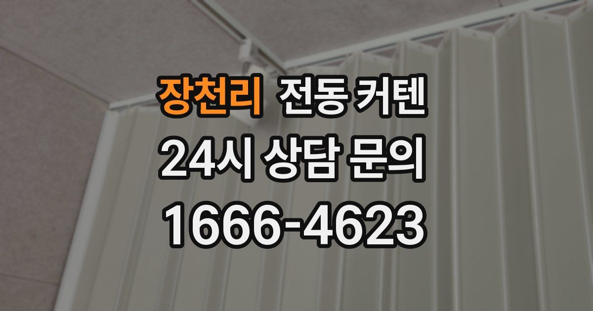 장천리 전동 커텐