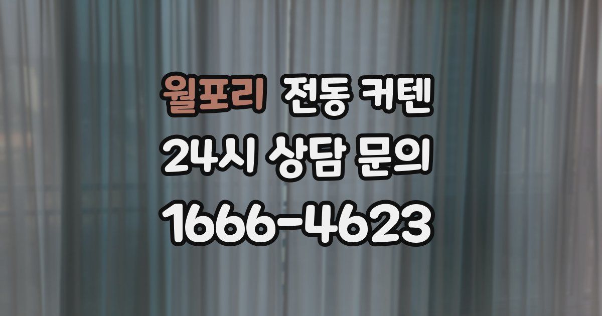 월포리 전동 커텐