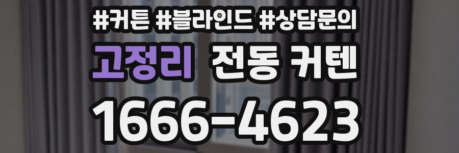 고정리 전동 커텐