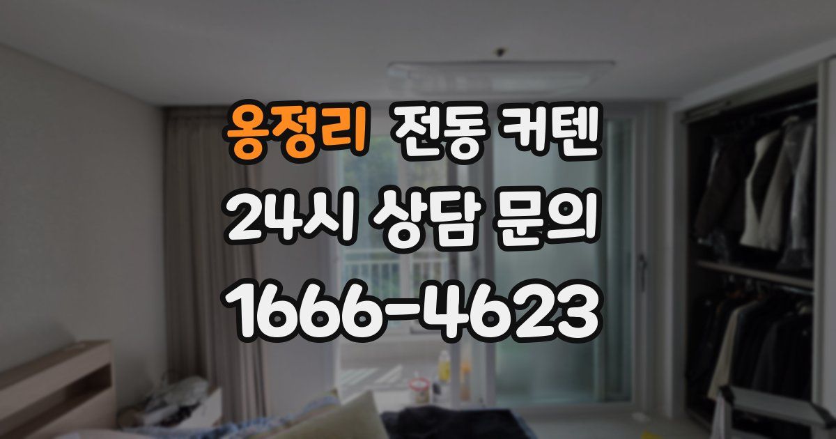 옹정리 전동 커텐