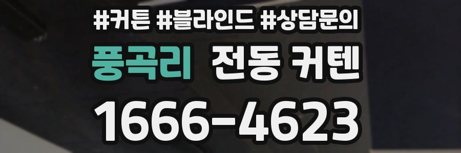 풍곡리 전동 커텐