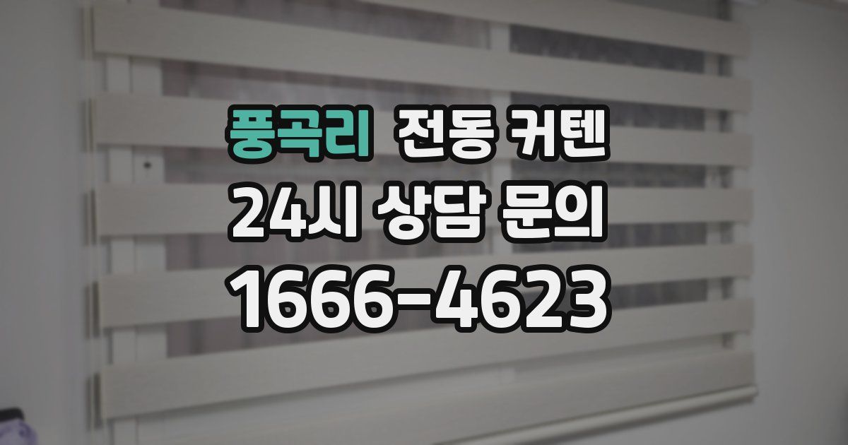 풍곡리 전동 커텐