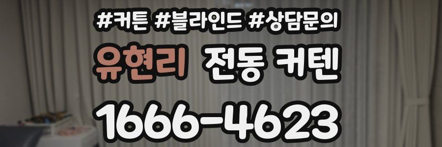 유현리 전동 커텐