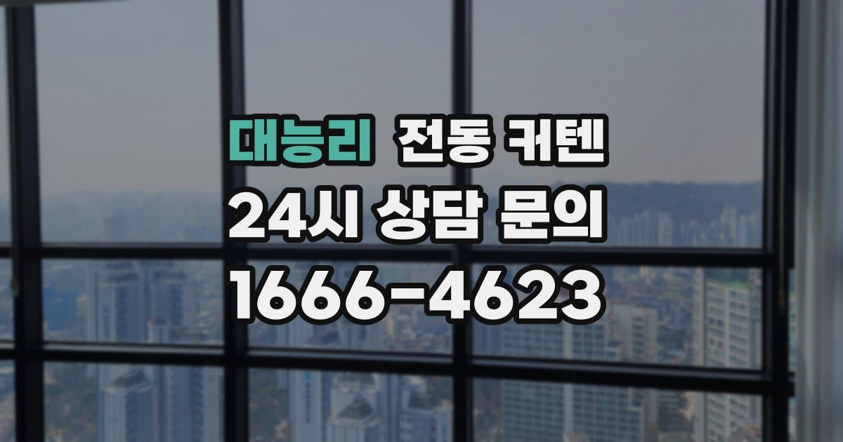 대능리 전동 커텐