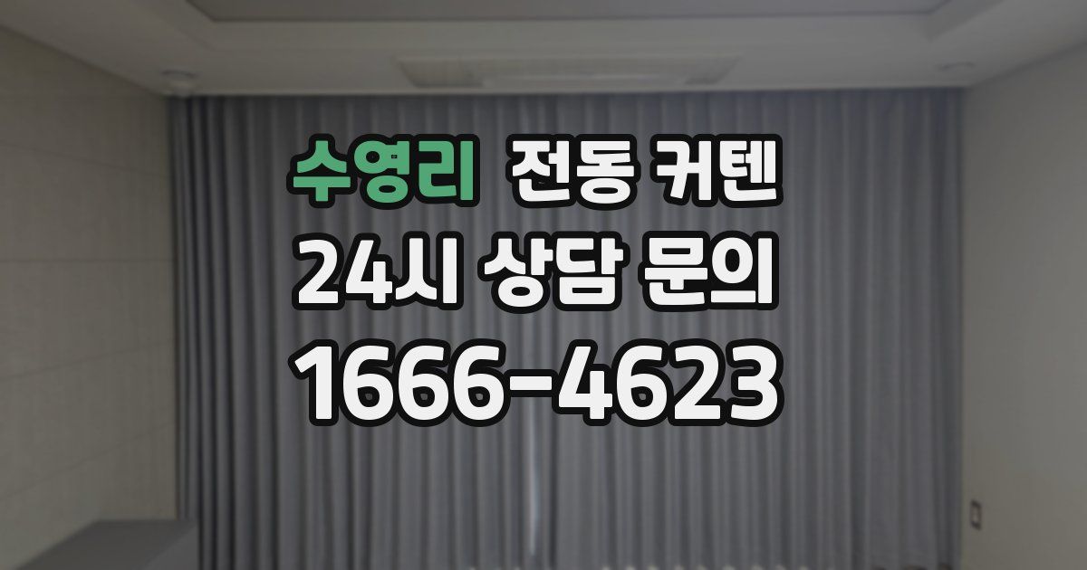수영리 전동 커텐