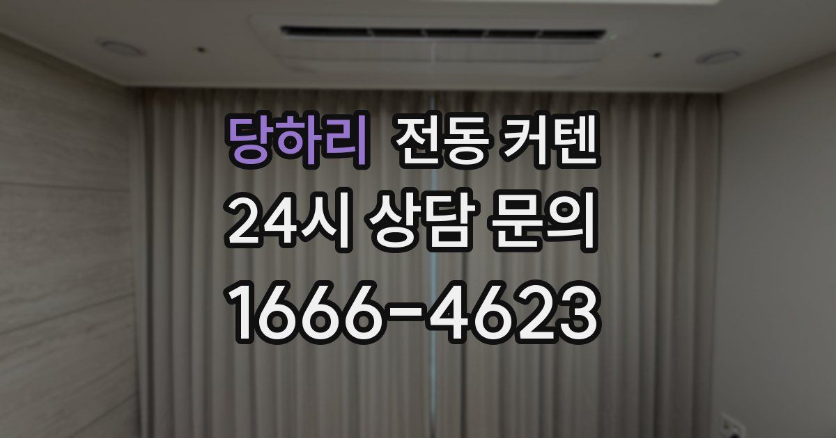 당하리 전동 커텐