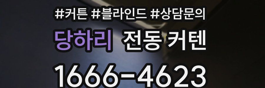 당하리 전동 커텐
