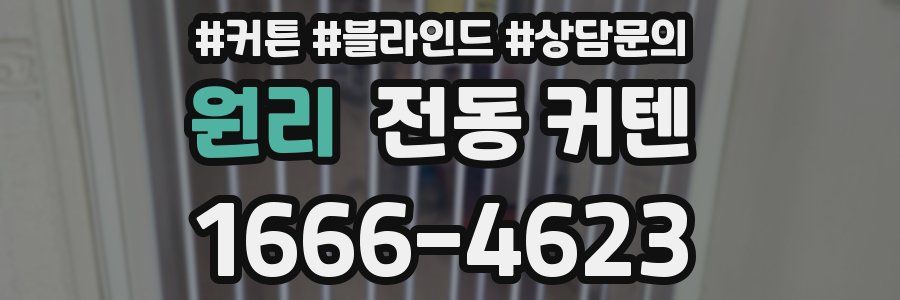 원리 전동 커텐
