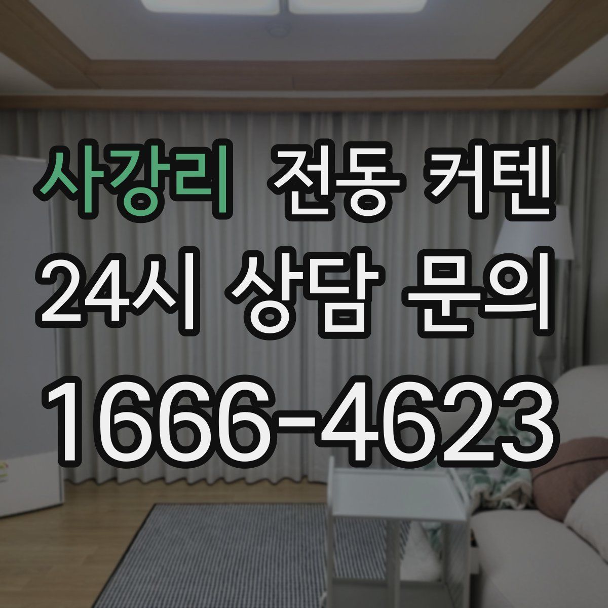 사강리 전동 커텐