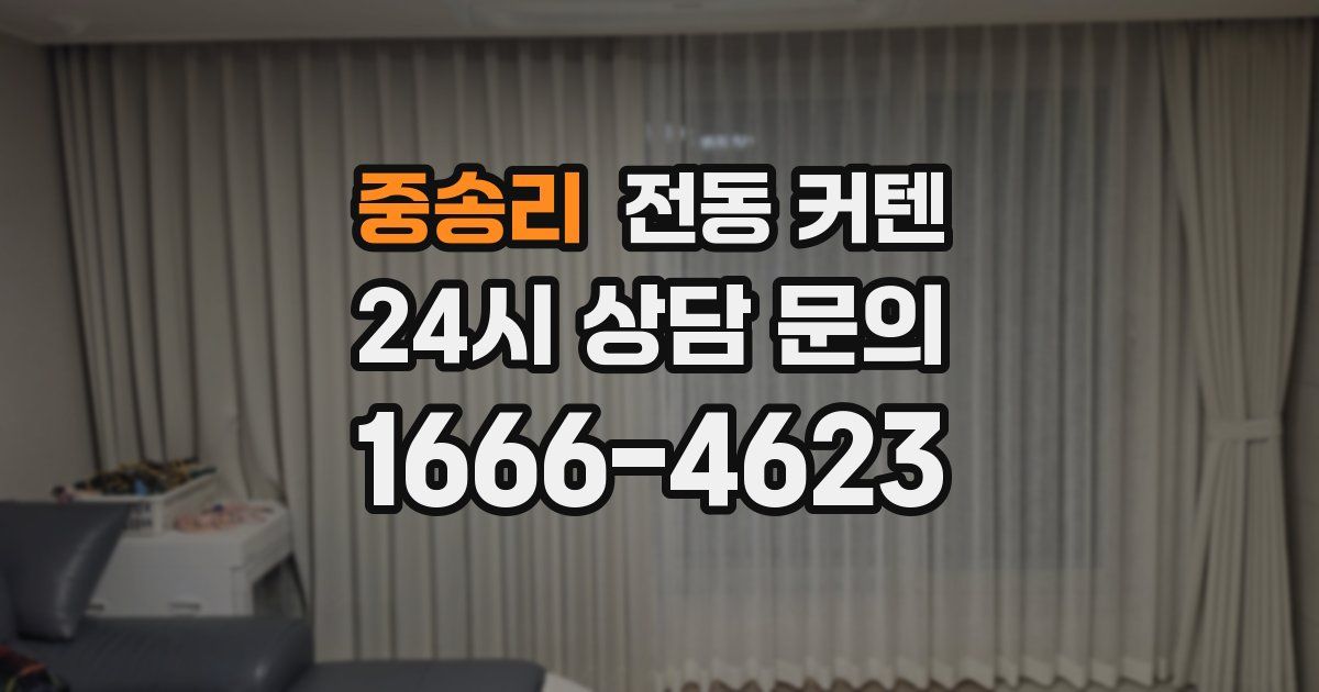 중송리 전동 커텐