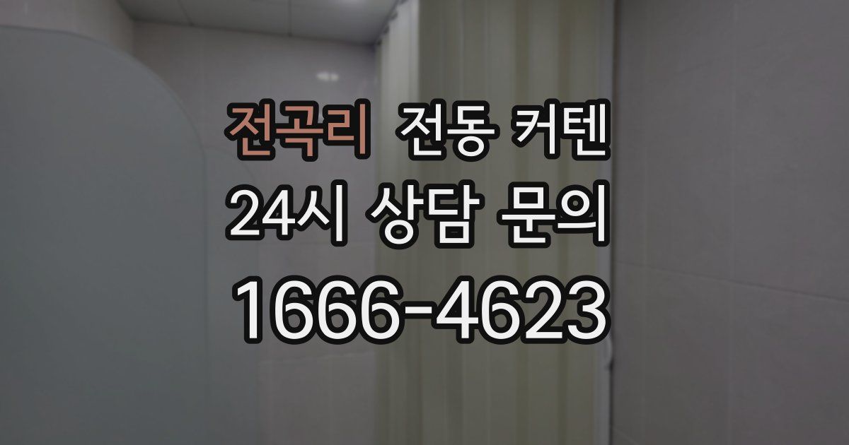 전곡리 전동 커텐