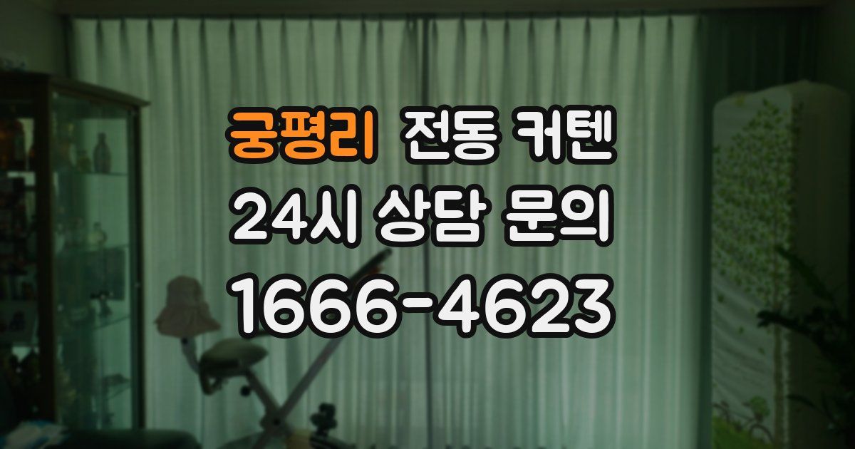 궁평리 전동 커텐