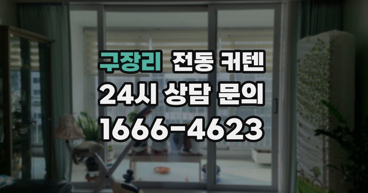 구장리 전동 커텐