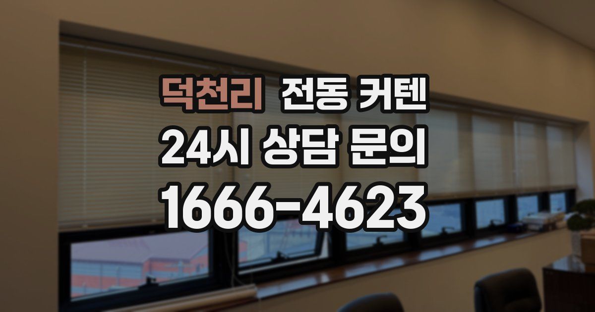 덕천리 전동 커텐