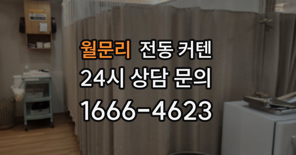 월문리 전동 커텐