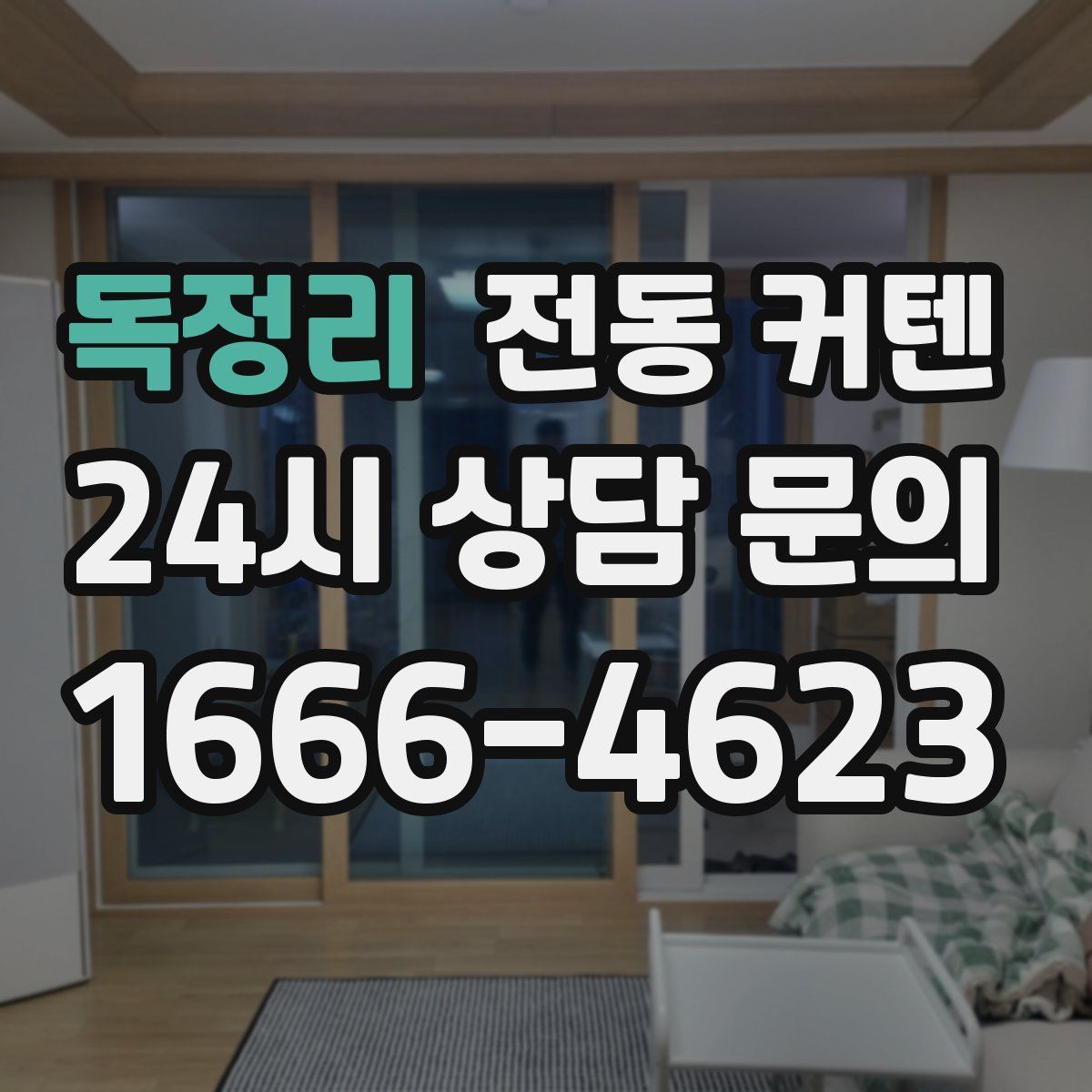 독정리 전동 커텐