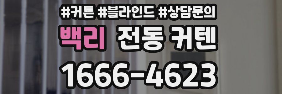 백리 전동 커텐