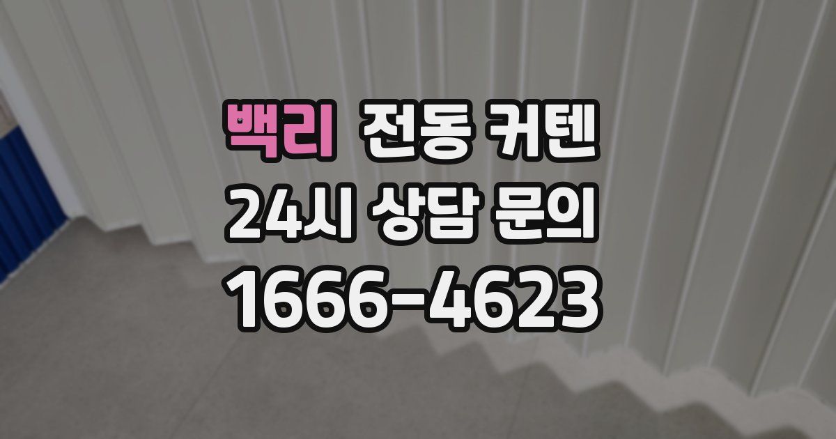 백리 전동 커텐
