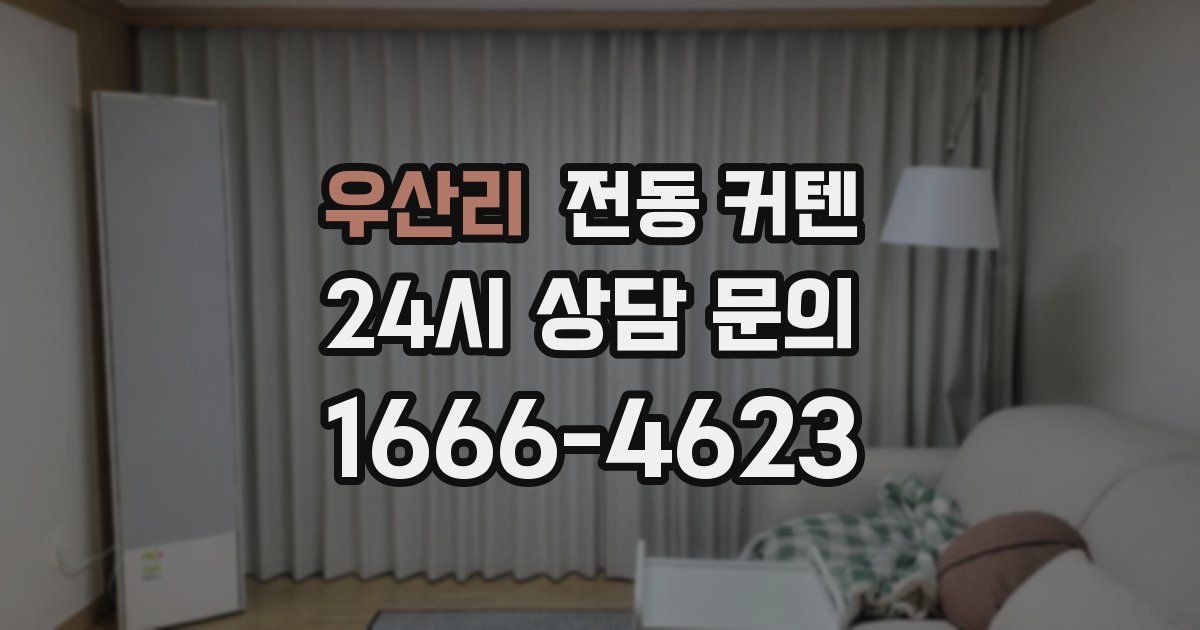 우산리 전동 커텐