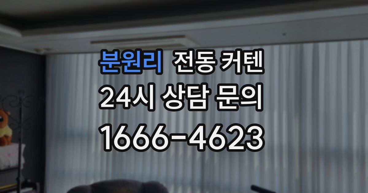 분원리 전동 커텐