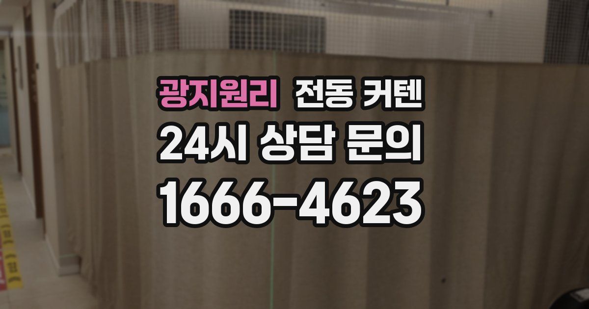 광지원리 전동 커텐