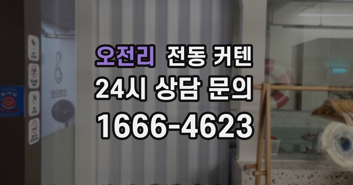 오전리 전동 커텐