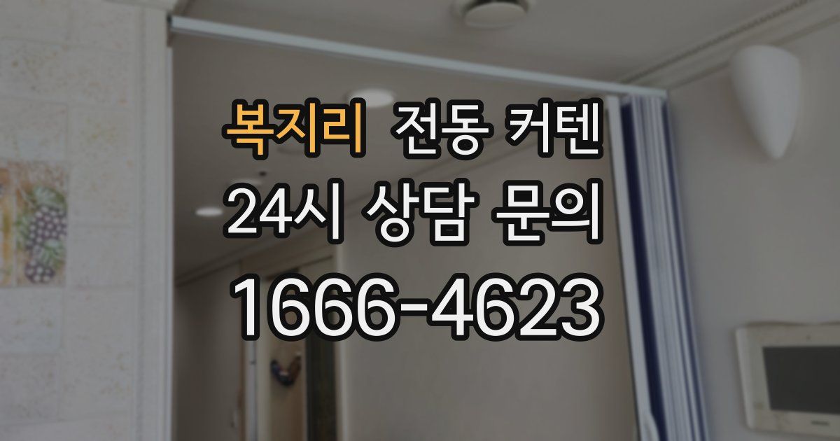 복지리 전동 커텐