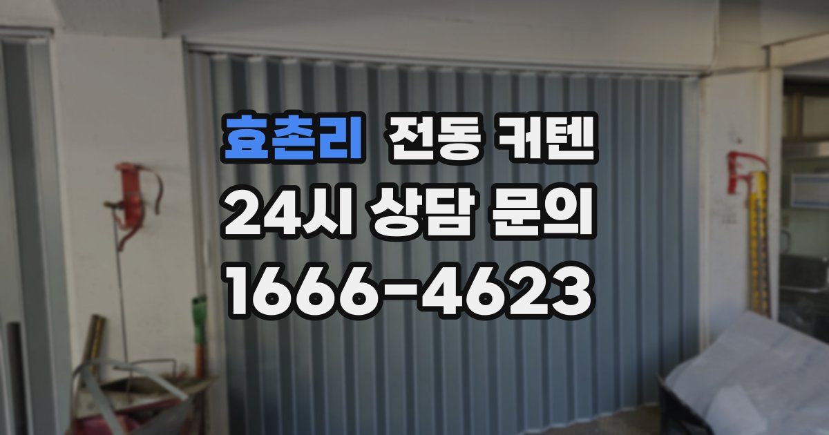 효촌리 전동 커텐