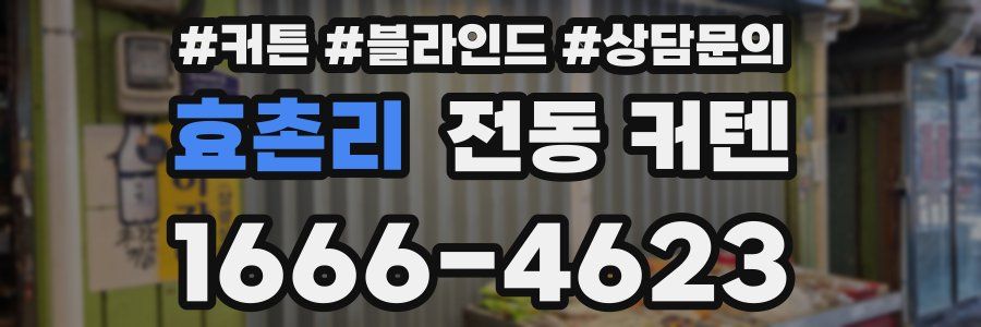 효촌리 전동 커텐